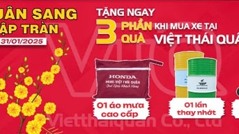 VIỆT THÁI QUÂN 3, MUA XE HONDA QUÀ TẶNG HẤP DẪN