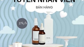 Cần nhân viên phụ bán mỹ phẩm dịp Tết 