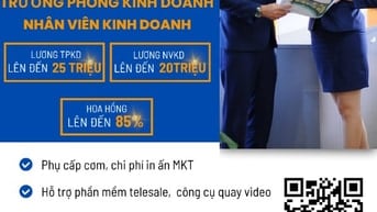 Nhân Viên Kinh Doanh làm tại Bình Thạnh ( Nhận việc sau Tết)