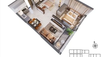 Bán Căn 1PN giá rẻ Vinhomes Grand Park 50 ký mới hdmb 2,4 tỷ 