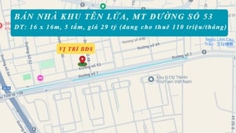 Nhà MTNB khu Tên Lửa, 16 x 16m, 5 tấm, 29 tỷ, đang cho thuê 110 triệu.