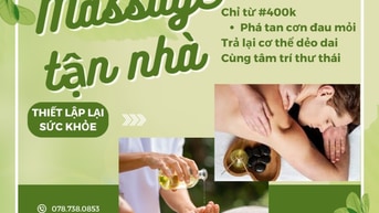 MASSAGE KHỎE TẬN NHÀ TPHCM - DI CHUYỂN MỌI NƠI - GIÁ THÀNH HỢP LÝ