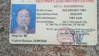 Đơn xin việc làm bảo vệ ( có bằng lái xe b2)