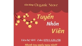 Tuyển nhân viên bán hàng part-time/ full-time ưu tiên sinh viên