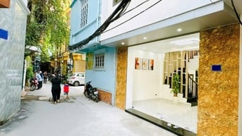 NHANH! NHÀ MỚI ĐẸP 5 TẦNG, 56M2 PHỐ TÔN ĐỨC THẮNG, LÔ GÓC, MẶT NGÕ KD