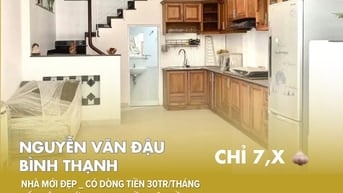 [BT53] Nhà Đẹp Bình Thạnh, nguồn tc 30tr/tháng – Gần MT – 5PN _Chỉ 7,x