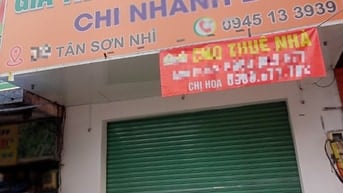 Cho thuê nhà MT Tân Sơn Nhì P.Tân Sơn Nhì Quận Tân phú giá 16 triệu 