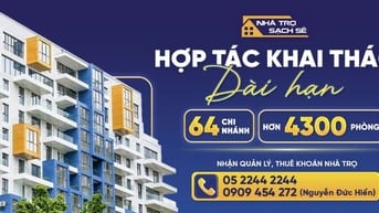 NHÀ TRỌ SẠCH SẼ - ĐƠN VỊ NHẬN KHOÁN TÒA NHÀ CHO THUÊ TRỌ