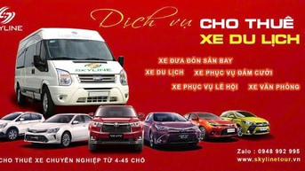 Công ty Skyline cần tuyển lái chạy du lịch xe 7 chỗ, 16 chỗ