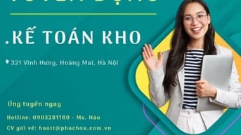 QUẬN 12 - CẦN TUYỂN KẾ TOÁN KHO