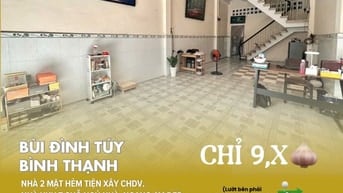 [BT66] HXH Bùi Đình Túy, Bình Thạnh_Khuôn đất vuông 100m2 - Chỉ hơn 9T