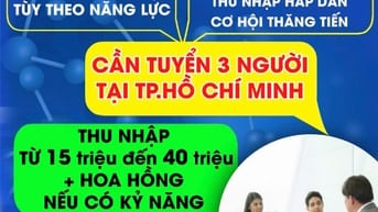 Bên mìnhcần tuyển gấp 05 nhân viên  