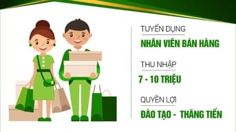 Cần 2 nam nữ công việc bán hàng 