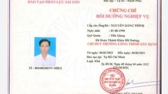 Kĩ sư xây dựng 10 năm kinh nghiệm