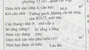 Nhà HXH 8/2 Đs60 Phạm Văn Chiêu 4x16 trệt lầu 96m2 giá 5.5 tỷ