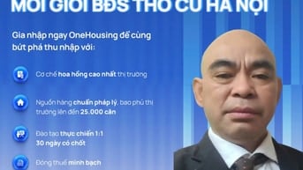 TÌM ĐỐI TÁC BÁN NHÀ THỔ CƯ TẠI CÁC QUẬN HUYỆN HÀ NỘI