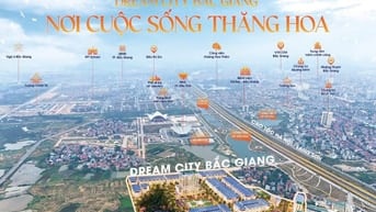 Chỉ hơn 3 tỷ 1 lô vay 70% lãi suất 0% dự án DREAM CITY BẮC GIANG 