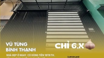 [BT77] CHDV Vũ Tùng, Bình Thạnh dòng tiền 18tr/th _ 5PN _ Chỉ 6,xT