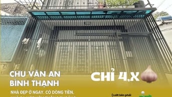 [BT69] Nhà đẹp Chu Văn An, Bình Thạnh. Chỉ 4,xT _ 39m2 _ 3PN.