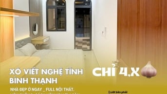 [BT83] Nhà 5 tầng - Khu VIP D2 Nguyễn Gia Trí - DTSD: 100m2_Chỉ 4,x T 