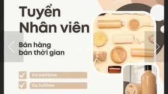 Cần bạn Nữ Dễ thương phụ chị bán Mỹ Phẩm