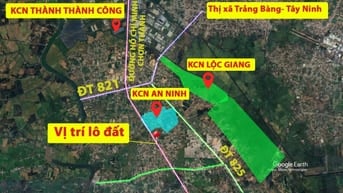 1.000 m2 thổ cư, mặt tiền nhựa rộng 38m, đối diện KCN Đức Hòa, Long An