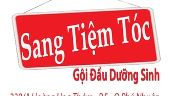 Sang Tiệm Gội Đầu Dưỡng Sinh. 239/A Hoàng Hoa Thám P.5 Q.Phú Nhuận