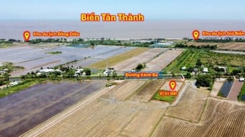 Cần bán gần 2,900m2 đất(200m2 thổ cư) gần đối diện biển Tân Thành, giá