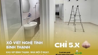 [BT52] Nhà mới Xô Viết Nghệ Tĩnh, Bình Thạnh,  58m² _ 2PN – Chỉ 5,x Tỷ