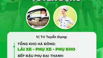 [Siêu thị Tmart] Tuyển LÁI XE - PHỤ XE - PHỤ KHO