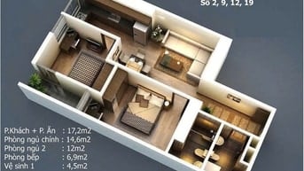 Bán chung cư The Pride, nhà cực đẹp, 73m², giá 3950tr. liên hệ ngay.