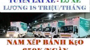LƠ XE XẾP BÁNH KẸO 650k LÁI XE TẢI B2 C D BÁNH KẸO 20 TRIỆU SIÊU THỊ