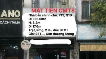 Chính chủ bán nhà - Mặt tiền đường Cách Mạng Tháng Tám, P.13, Q.10