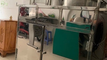 Ann cần bán xe inox 304 nhà đóng cao cấp, xe bánh bao giá 5 triệu 