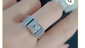 Nhẫn Mỹ hợp kim xoàn kim cương 