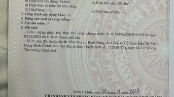 Bán nhà 6x18m 1 trệt 1 lầu và sân thượng KDC Bình Hưng, Bình Chánh