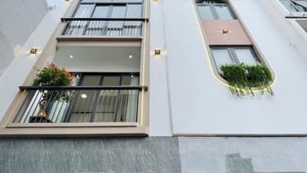 Nhà 7 x 5 nở hậu đúc 1 trệt 2 lầu sân thượng hẻm 4m đường số 28 p6 