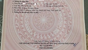 Bán đất mặt phố lớn kèm nhà gần chợ VINH
