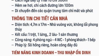 CẦN BÁN GẤP NHÀ MẶT TIỀN QUẬN 3 – GIÁ NGỘP CHỈ 3 TỶ 250 TRIỆU