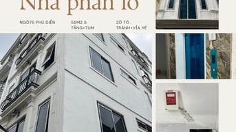 🏠 BÁN NHÀ MẶT NGÕ 75 PHÚ DIỄN – 5 TẦNG THANG MÁY, Ô TÔ ĐỖ CỬA, KINH D
