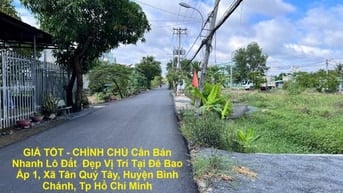 Bán Đất xã Tân Quý Tây, Bình Chánh