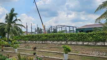 Cho thuê kho xưởng mới xây , mặt tiền Quốc Lộ 1A, xã Long Hiệp,Long An