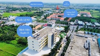 Nền đất 158m2 Sát trường Học THPT Hậu Nghĩa - đủ thổ - sổ riêng