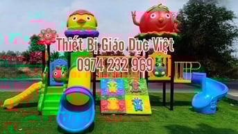 Cầu trượt liên hoàn ngoài trời nhập khẩu cho trẻ em