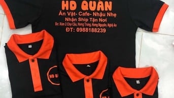 Xưởng in may áo thun đồng phục Form dáng đẹp Chất liệu như ý ABABA