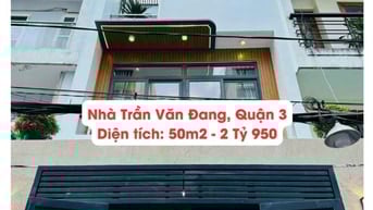 QUẬN 3 Nhà Trần Văn Đang - 3 Lầu - Hẻm 5M Đang cho thuê 15tr/tháng,SHR
