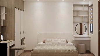 CC bán ChCC tầng trung lô góc 61m2 2pn 1vs full đồ phố Trần Quý Kiên