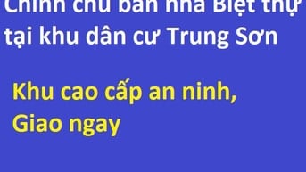 Bán nhà trong khu dân cư Trung Sơn, xã Bình Hưng, Bình Chánh