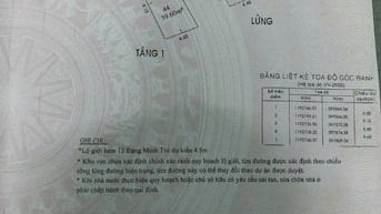 Bán nhà hẻm 12/ Đặng Minh Trứ, p10 , Tân Bình, DT 4.2m x 9.5m, giá 3.8