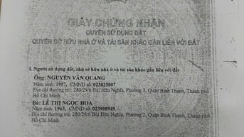 Bán nhà 280/29/6 Bùi Hữu Nghĩa, Phường 2, Quận Bình Thạnh